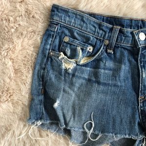 rag & bone Shorts - Rag & Bone Distressed Denim Shorts rag & bone Shorts - Rag & Bone Distressed Denim Shorts